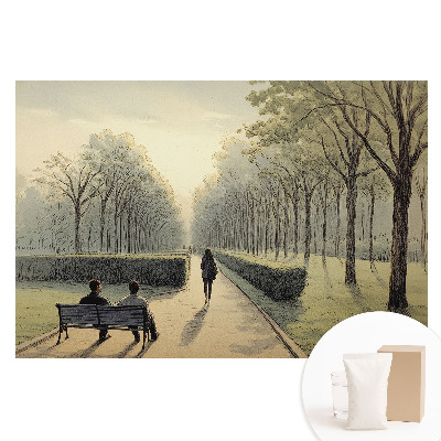 Fototapeta na flizelinie Spokojny parkowy spacer