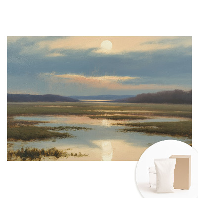 Tapeta fotograficzna flizelinowa Zachód słońca nad polami