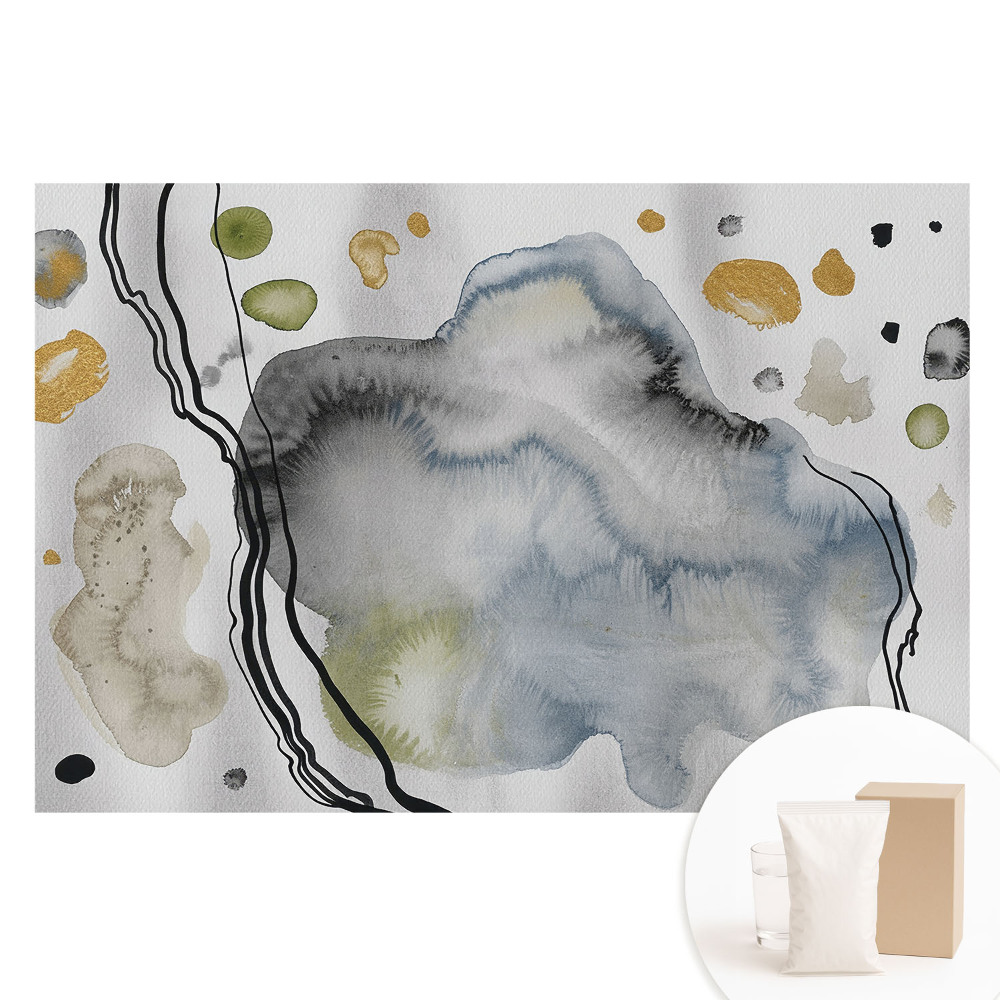 Fototapeta flizelinowa Akwarela abstrakcyjna spokojne wzory