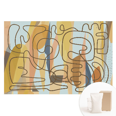 Fototapeta z nadrukiem na flizelinie Abstrakcyjne linie i kolory