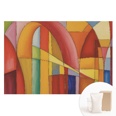 Fototapeta z nadrukiem na flizelinie Kolorowe geometryczne łuki