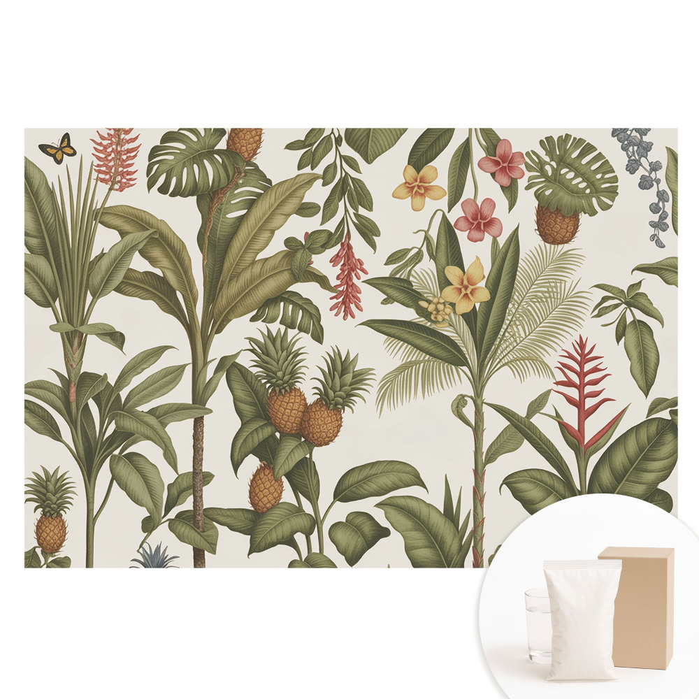 Fototapeta z nadrukiem na flizelinie Tropikalne klimatyczny wzór