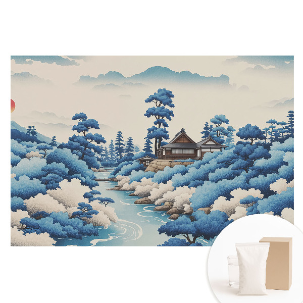 Tapeta fotograficzna flizelinowa Krajobraz górski z domem