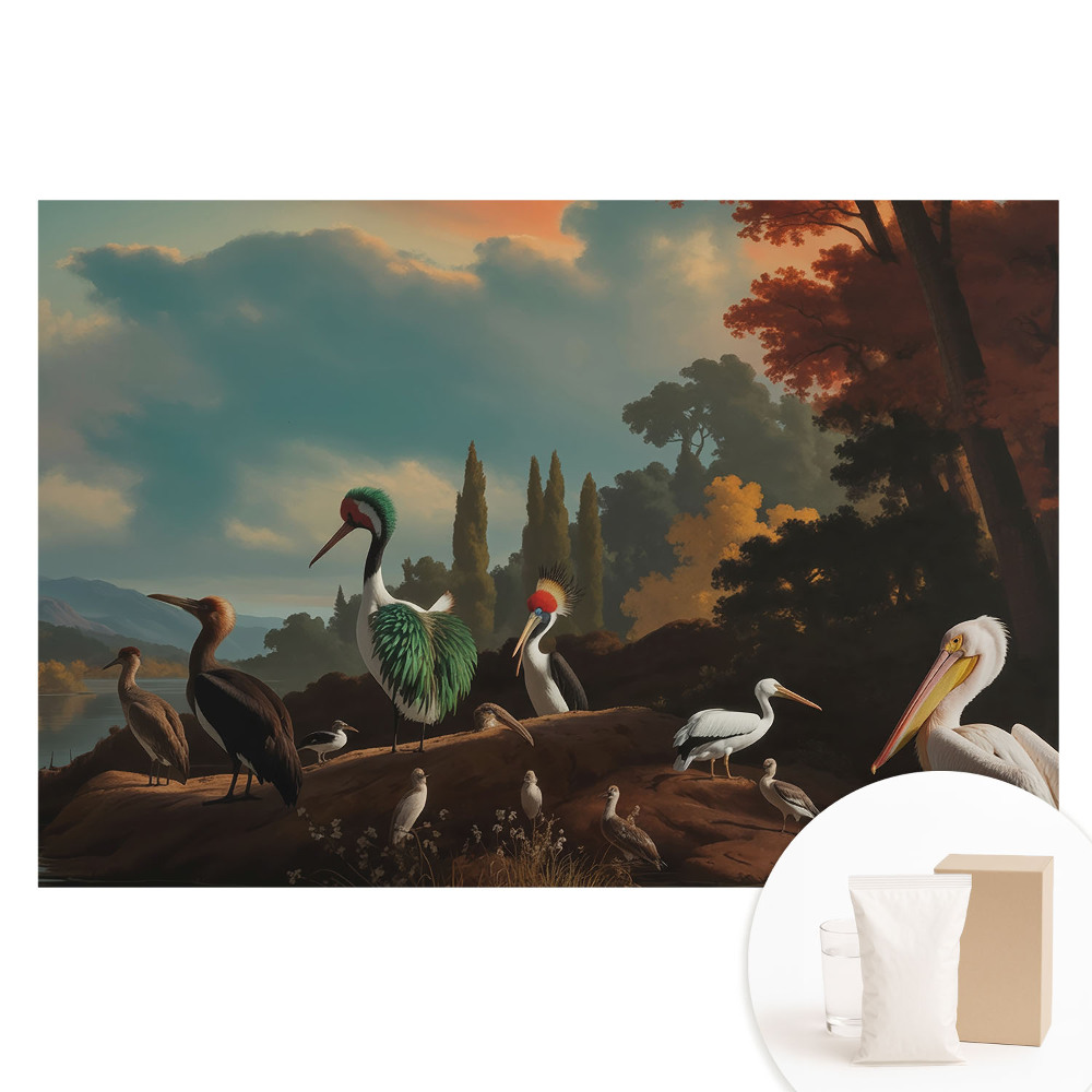 Tapeta fotograficzna flizelinowa Ptaki nad wodą piękniejsze niż sen