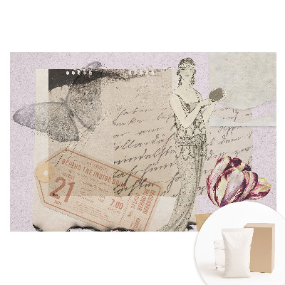 Fototapeta z nadrukiem na flizelinie Retro romantyczny kolaż