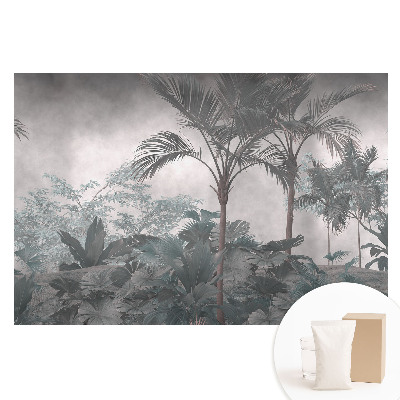 Fototapeta na flizelinie Tropikalna dżungla w odcieniach szarości