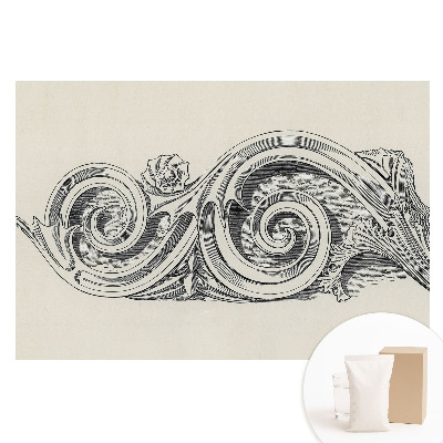 Duża fototapeta na ścianę Stylowy roślinny ornament klasyczny