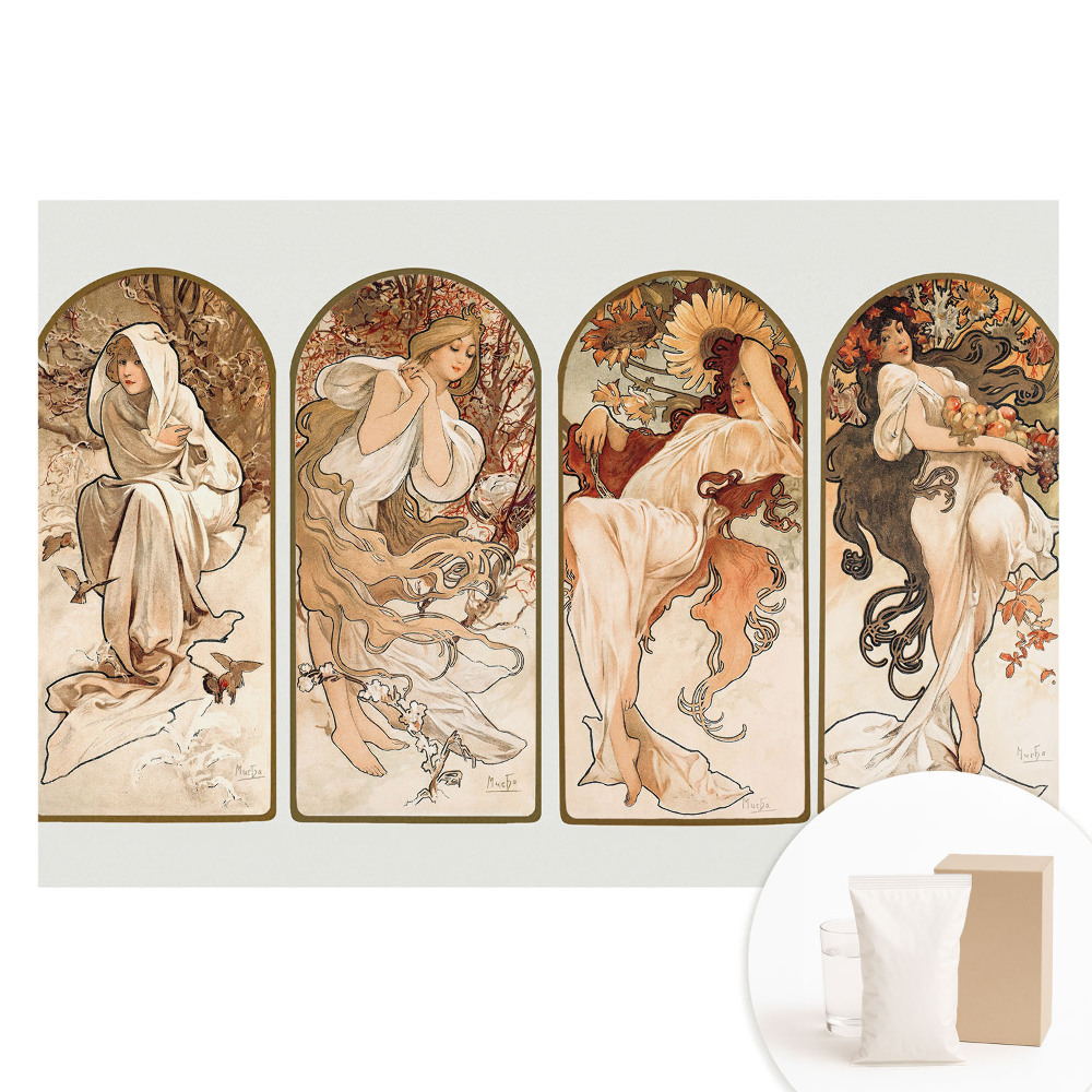 Tapeta fotograficzna na flizelinie Cztery kobiety w stylu secesyjnym