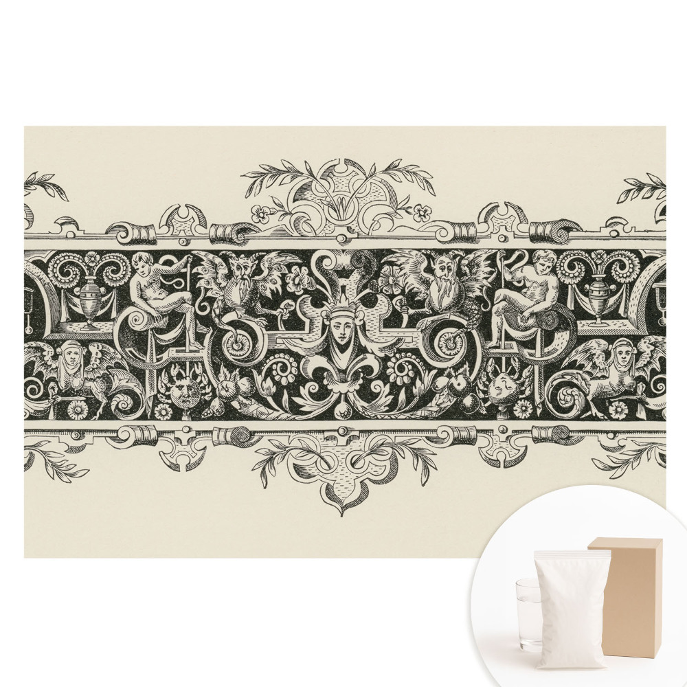 Fototapeta flizelinowa z nadrukiem Mitologiczna symetria klasyczna elegancja