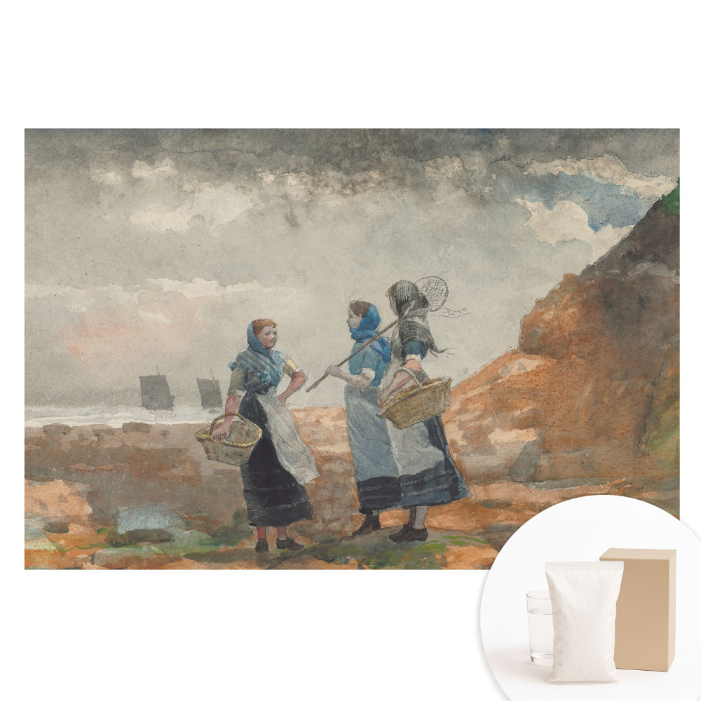 Fototapeta flizelinowa Kobiety nad morzem w tradycyjnych strojach