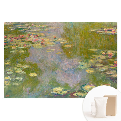 Duża fototapeta na ścianę Romantyczna woda z liliami