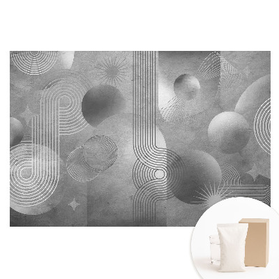 Tapeta fotograficzna na flizelinie Geometryczne wzory w odcieniach szarości