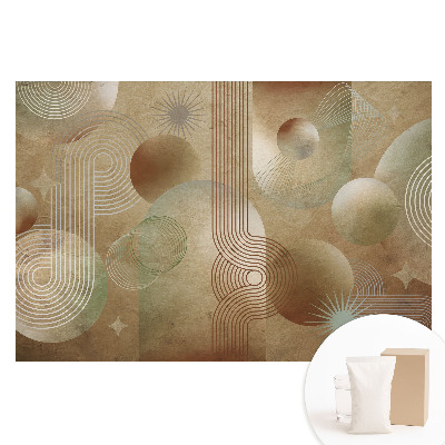 Fototapeta flizelinowa Abstrakcyjna kompozycja geometryczna retro