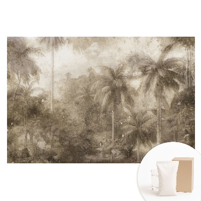 Fototapeta z nadrukiem na flizelinie Vintage tropikalna dżungla