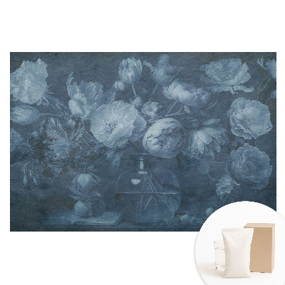 Fototapeta z nadrukiem na flizelinie Kwiaty w szklanym wazonie styl klasyczny