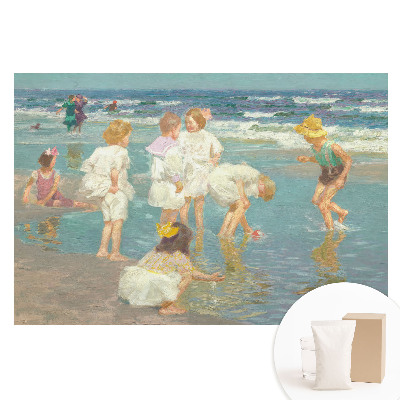 Duża fototapeta na ścianę Dzieci nad morzem lata dzieciństwa