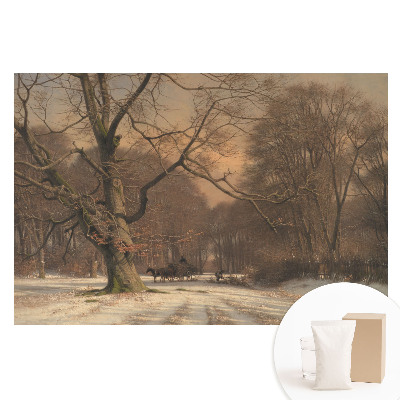Fototapeta na flizelinie Zimowy las spokój natura