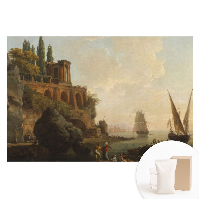 Fototapeta z nadrukiem na flizelinie Klasyczne pejzaże żaglówki wybrzeże