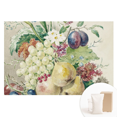 Tapeta fotograficzna na flizelinie Martwa natura owoców i kwiatów