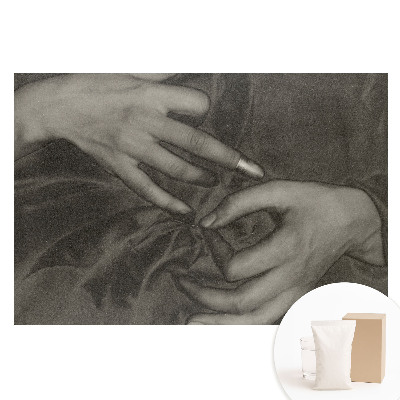 Fototapeta flizelinowa Harmonijne dłonie na materiale