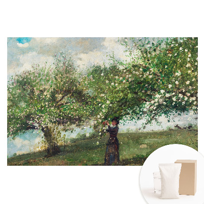 Fototapeta flizelinowa Kwiatowe drzewo i kobieta