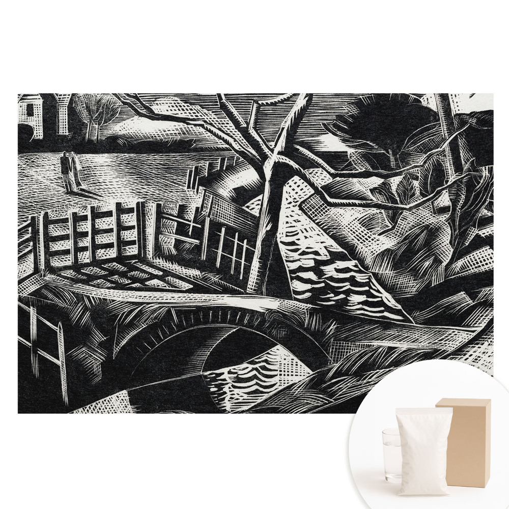 Fototapeta flizelinowa z nadrukiem Pejzaż miejski klasyczny kompozycja geometryczna