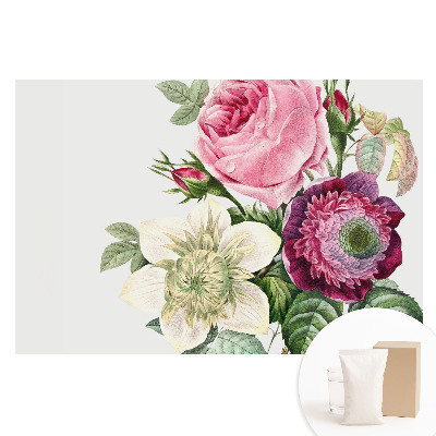 Fototapeta flizelinowa z nadrukiem Kwiaty w klasycznym stylu