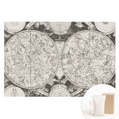 Tapeta fotograficzna na flizelinie Historyczne konstelacje retro kartografia