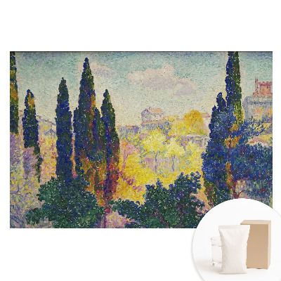 Fototapeta z nadrukiem na flizelinie Kolorowe drzewa w impresjonizmie