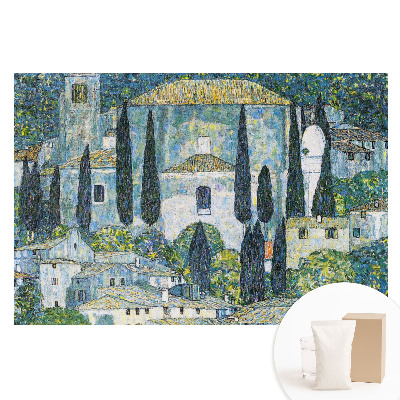 Tapeta fotograficzna na flizelinie Śródziemnomorskie miasteczko pełne zieleni