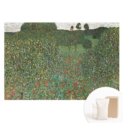 Tapeta fotograficzna flizelinowa Kwitnąca łąka wśród drzew