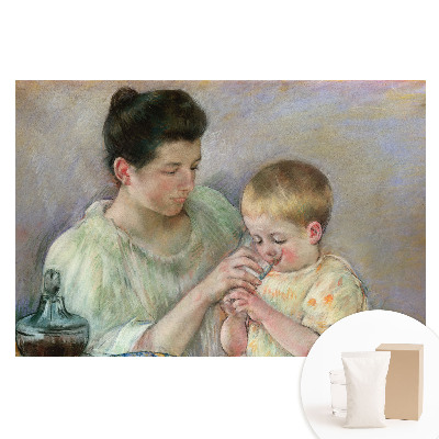 Fototapeta z nadrukiem na flizelinie Intymna scena rodzinna