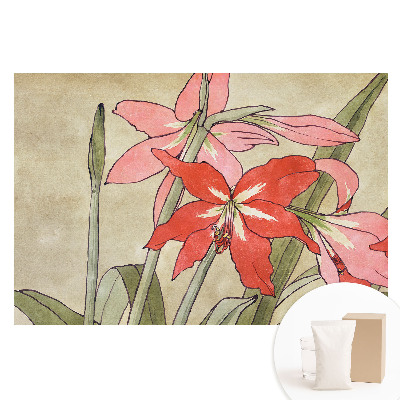 Fototapeta flizelinowa Retro kwiatowa kompozycja harmonijna natura