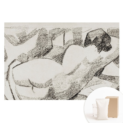 Duża fototapeta na ścianę Leżąca postać impresjonistyczny styl spokojny klimat