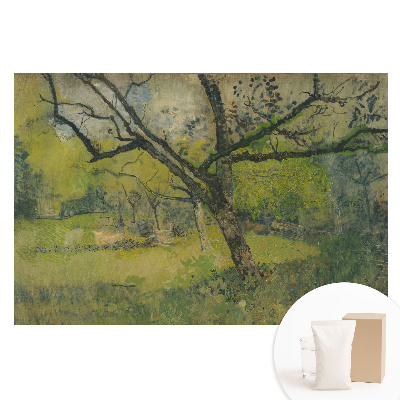 Fototapeta flizelinowa Malowniczy krajobraz z centralnym drzewem