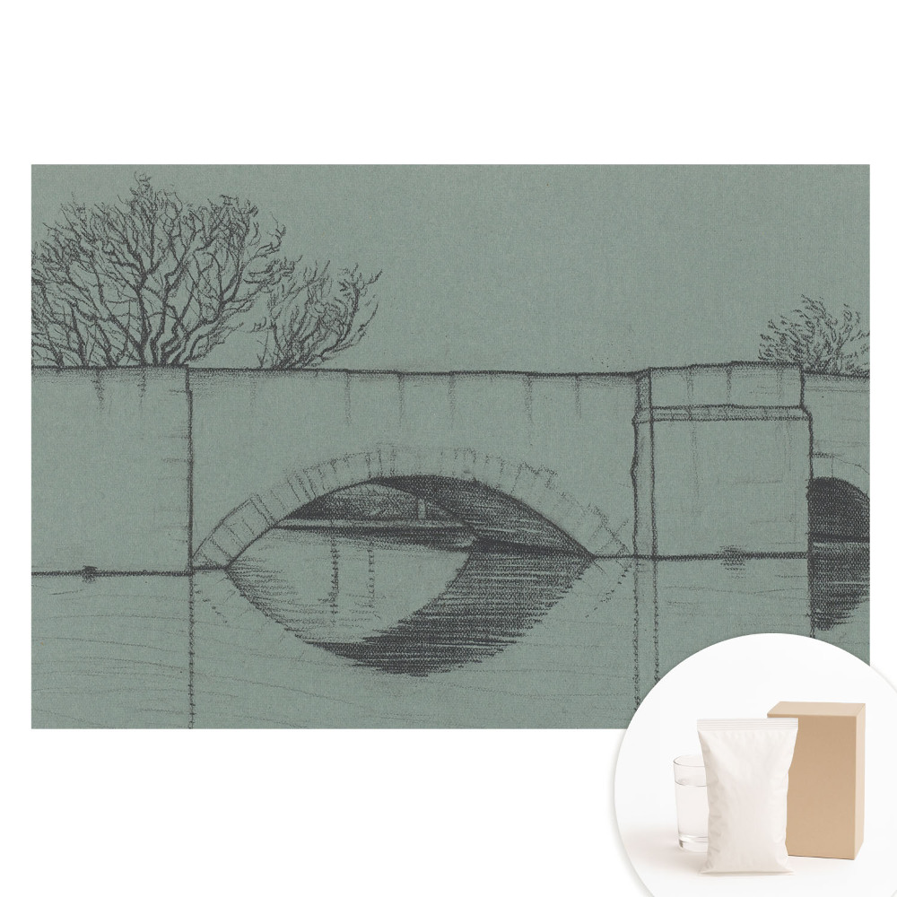 Fototapeta na flizelinie Most i rzeka w klasycznym stylu