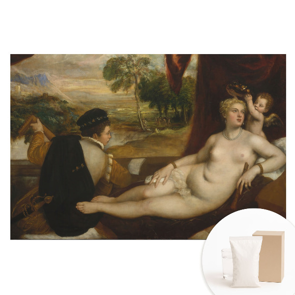 Tapeta fotograficzna flizelinowa Klasyczny motyw postaci przy pejzażu