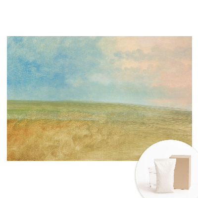 Fototapeta flizelinowa z nadrukiem Pastelowy krajobraz w abstrakcyjnym stylu