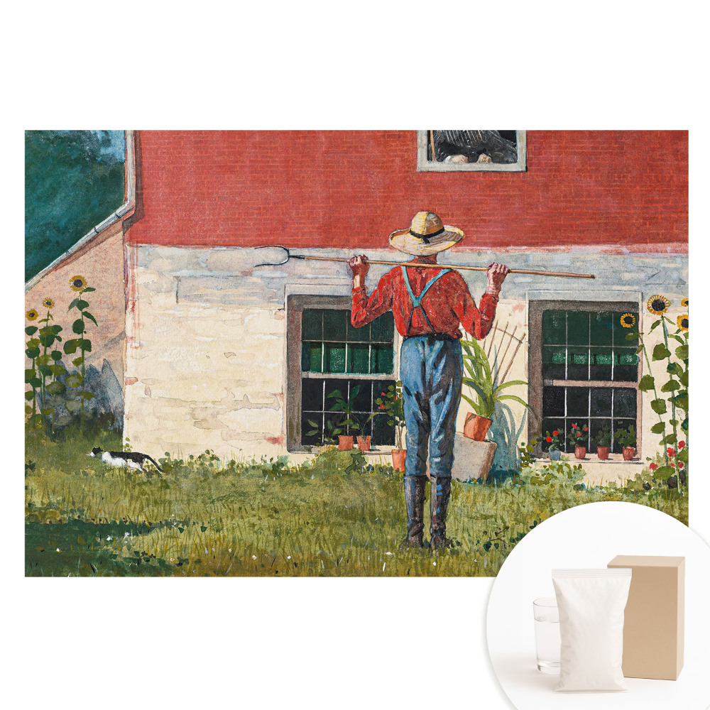 Tapeta fotograficzna na flizelinie Rustykalna sielanka w wiejskim ogrodzie