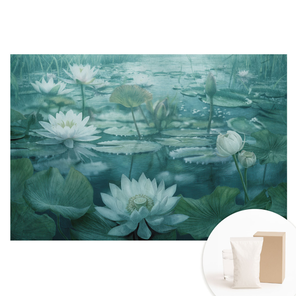 Flizelinowa fototapeta Magiczny staw lilii