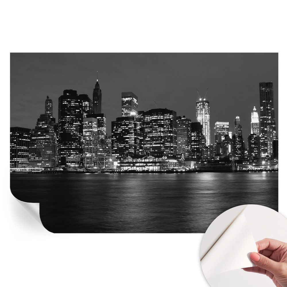 Fototapeta samoprzylepna do salonu Nocna metropolia