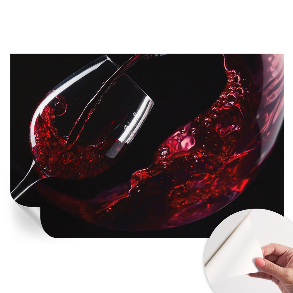 Nowoczesna fototapeta do salonu Czerwone wino