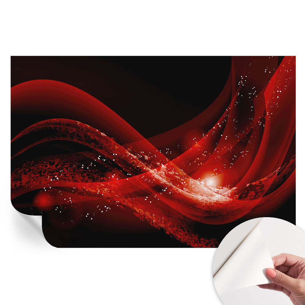 Nowoczesna fototapeta do salonu Czerwony wir