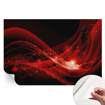 Nowoczesna fototapeta do salonu Czerwony wir