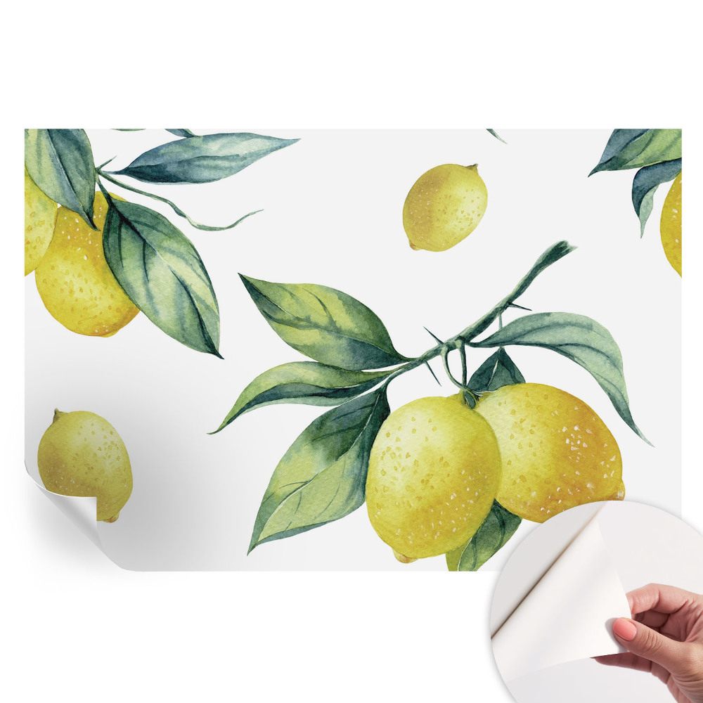 Fototapeta samoprzylepna do sypialni Cytrynowy motyw