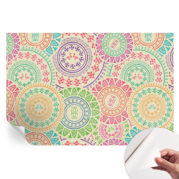 Tapeta fotograficzna samoprzylepna Kolorowe mandale