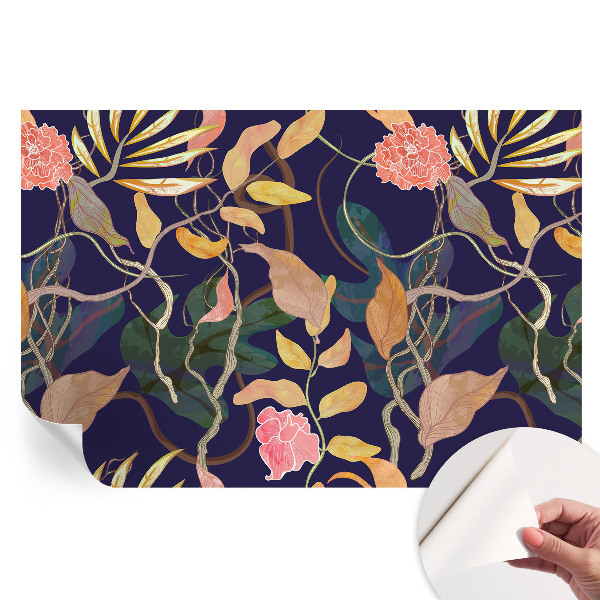 Nowoczesna fototapeta do salonu Roślinna elegancja