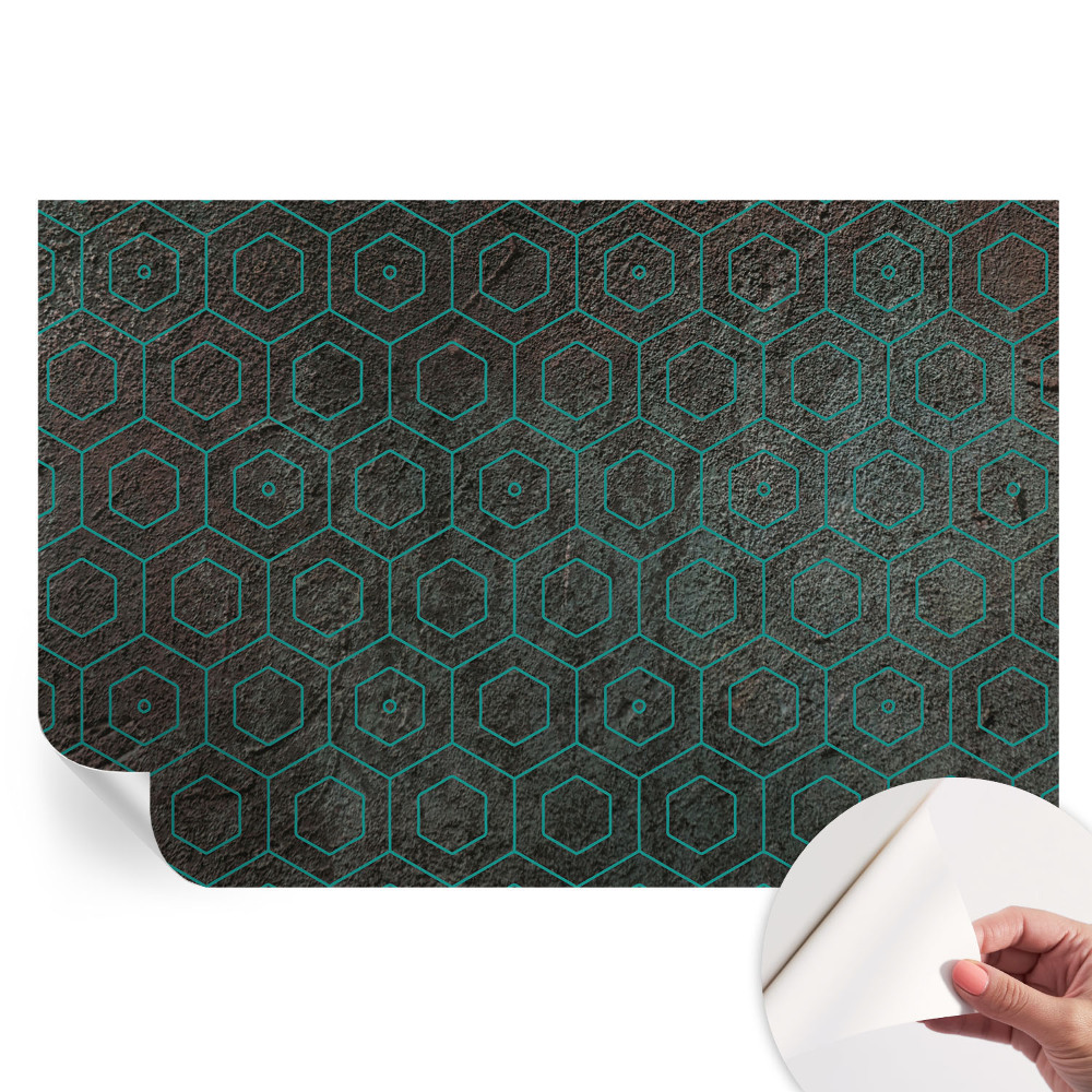 Nowoczesna fototapeta do salonu z geometrycznym wzorem