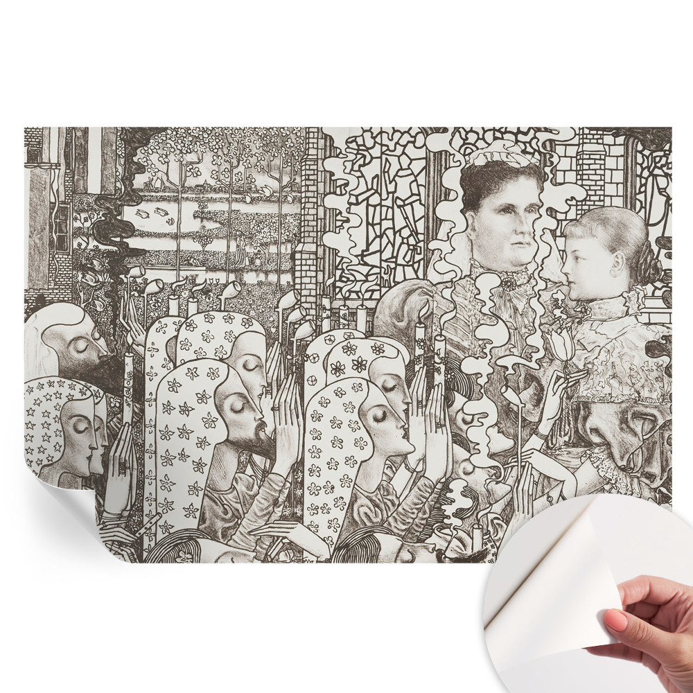 Samoprzylepna fototapeta na ścianę Kwiatowe portrety