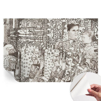 Samoprzylepna fototapeta na ścianę Kwiatowe portrety